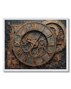COPPER CLOCK - FRAMED