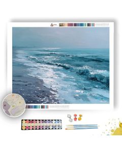 SALT BLUE SHORE - Paint by Numbers Full Kit