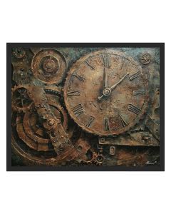 IRON CLOCK - FRAMED