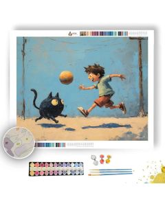 PLAYFUL BOUNCE SIMPLE - Paint by Numbers Full Kit