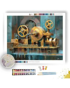 COPPER GEAR VALVE - Paint by Numbers Full Kit