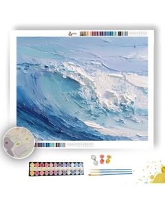 FOAM PEARL BLUE - Paint by Numbers Full Kit
