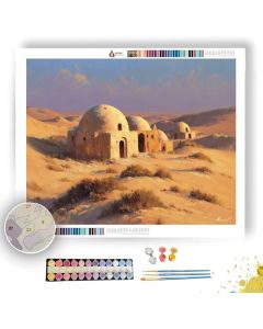 EGYPTIAN DESERT VILLAGE - Paint by Numbers Full Kit