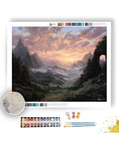 PALE SUNRISE REALM - Paint by Numbers Full Kit