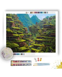 EMERALD TERRACE CITY - Paint by Numbers Full Kit