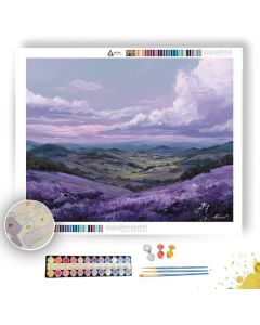 TWILIGHT LAVENDER HILLS - Paint by Numbers Full Kit