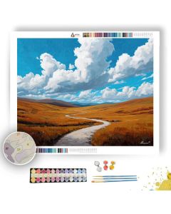 SCOTTISH HIGHLAND PATH - Paint by Numbers Full Kit