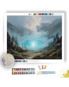 MISTY CRYSTAL LAKE - Paint by Numbers Full Kit
