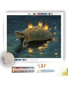 LANTERN TURTLE DRIFT - Paint by Numbers Full Kit