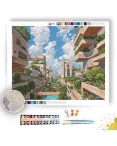 GARDEN SKY DISTRICT - Paint by Numbers Full Kit