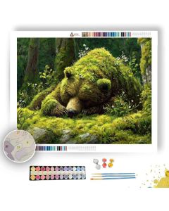 MOSS BEAR KEEPER - Paint by Numbers Full Kit