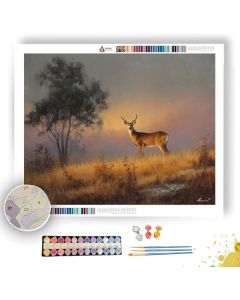 DEER AT DUSK - Paint by Numbers Full Kit
