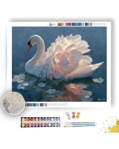 PETAL WING SWAN - Paint by Numbers Full Kit