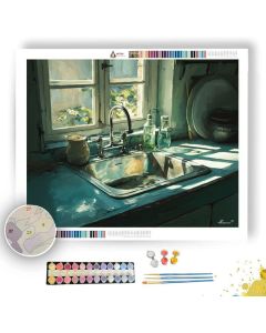 WINDOW SINK LIGHT - Paint by Numbers Full Kit