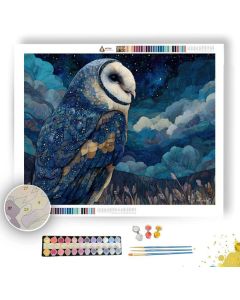 STARRY OWL WATCHER - Paint by Numbers Full Kit