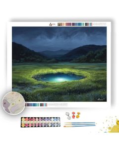 GLOWING POND CIRCLE - Paint by Numbers Full Kit