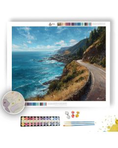 CHILEAN COAST ROAD - Paint by Numbers Full Kit