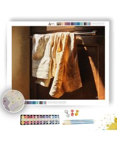 LINEN TOWEL DRAPE - Paint by Numbers Full Kit