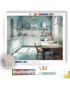 QUIET KITCHEN MIDDAY - Paint by Numbers Full Kit