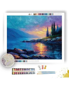 NORWEGIAN COAST DAWN - Paint by Numbers Full Kit