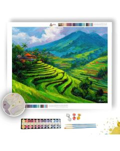 BALI RICE TERRACES - Paint by Numbers Full Kit