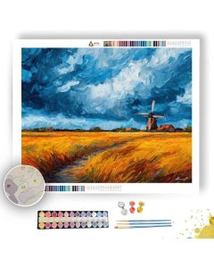DUTCH WINDY SKY - Paint by Numbers Full Kit