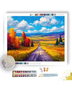 CANADIAN PRAIRIE ROAD - Paint by Numbers Full Kit