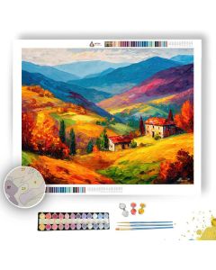 TURKISH AUTUMN HILLS - Paint by Numbers Full Kit