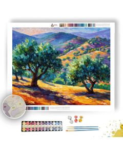 PROVENCE OLIVE GROVES - Paint by Numbers Full Kit