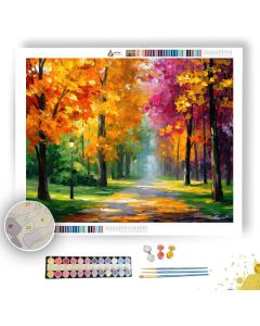 FRENCH AUTUMN PATH - Paint by Numbers Full Kit