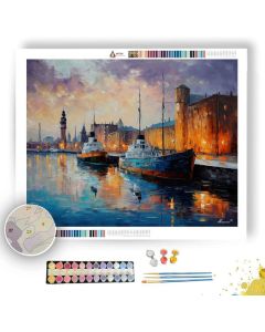GOTHENBURG HARBOR - Paint by Numbers Full Kit