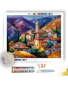 SPANISH MOUNTAIN VILLAGE - Paint by Numbers Full Kit