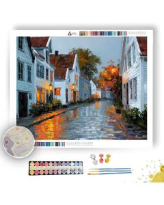 STAVANGER OLD TOWN - Paint by Numbers Full Kit