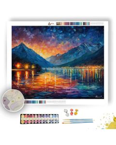 QUEENSTOWN LAKE LIGHT - Paint by Numbers Full Kit