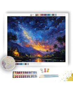 INDONESIAN NIGHT SKY - Paint by Numbers Full Kit