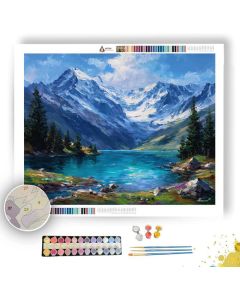 ST MORITZ LAKE - Paint by Numbers Full Kit