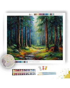 NORWEGIAN FOREST PATH - Paint by Numbers Full Kit