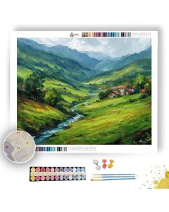 PERUVIAN SPRING VALLEY - Paint by Numbers Full Kit