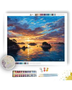 BAY OF ISLANDS SUN - Paint by Numbers Full Kit