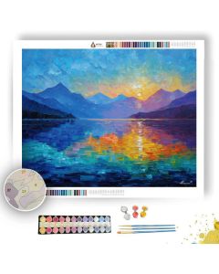 TURKISH LAKE REFLECTION - Paint by Numbers Full Kit