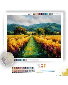 CHAMPAGNE VINEYARDS - Paint by Numbers Full Kit