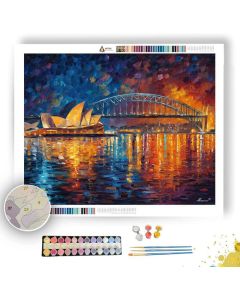 SYDNEY HARBOR GLOW - Paint by Numbers Full Kit