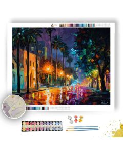 SAN JOSE EVENING STREET - Paint by Numbers Full Kit