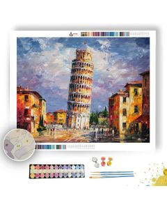 PISA TOWER VIEW - Paint by Numbers Full Kit