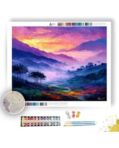 JAPANESE MORNING FOG - Paint by Numbers Full Kit
