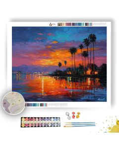 NILE RIVER DUSK - Paint by Numbers Full Kit