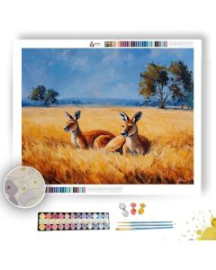 KANGAROO PLAINS - Paint by Numbers Full Kit