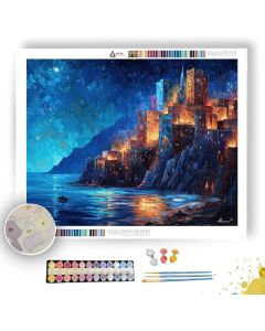 CRYSTAL CLIFF CITY - Paint by Numbers Full Kit