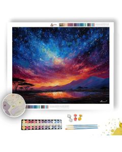 AFRICAN NIGHT SKY - Paint by Numbers Full Kit