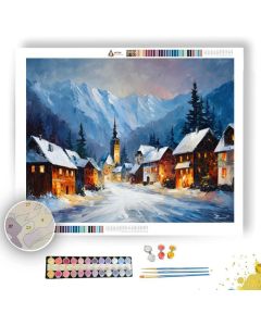 ALPINE WINTER VILLAGE - Paint by Numbers Full Kit